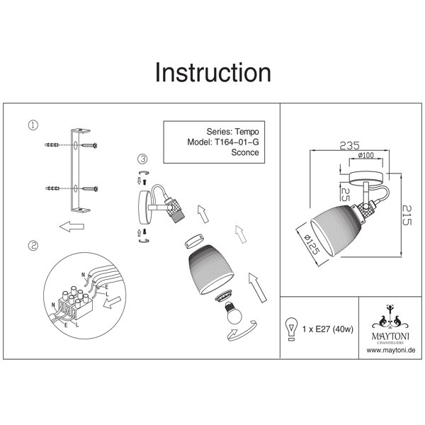 ScanMod Design Wandstrahler 1-flammig Goettingen & Bewertungen | Wayfair.de